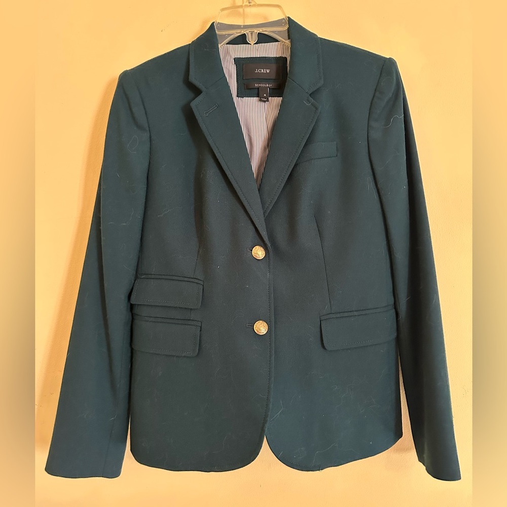 J.Crew Schoolboy Blazer in Forest Green